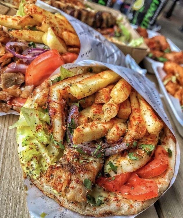 Kebap z frytkami